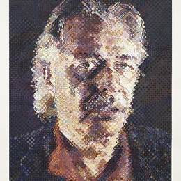 《约翰》查克·克洛斯(Chuck Close)高清作品欣赏