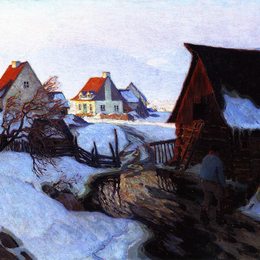 《三月清晨》克拉伦斯·加格诺(Clarence Gagnon)高清作品欣赏