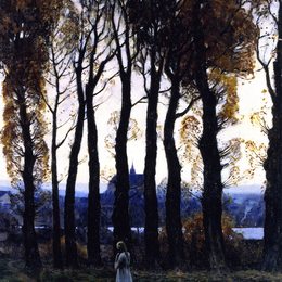 《山羊女孩》克拉伦斯·加格诺(Clarence Gagnon)高清作品欣赏