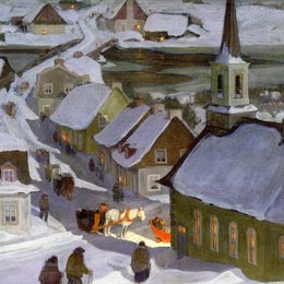 《子夜弥撒》克拉伦斯·加格诺(Clarence Gagnon)高清作品欣赏