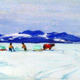《冰的收获》克拉伦斯·加格诺(Clarence Gagnon)高清作品欣赏