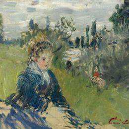 克劳德·莫奈(Claude Monet)高清作品:At the Meadow, Vetheuil