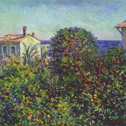 克劳德·莫奈(Claude Monet)高清作品:Bordighera, the House of Gardener