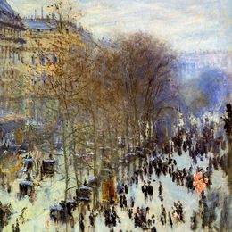 克劳德·莫奈(Claude Monet)高清作品:Boulevard of Capucines