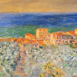 克劳德·莫奈(Claude Monet)高清作品:Burgo Marina at Bordighera