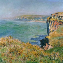 克劳德·莫奈(Claude Monet)高清作品:Cliff at Grainval