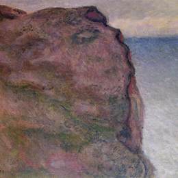 克劳德·莫奈(Claude Monet)高清作品:Cliff at Petit Ailly, at Varengeville