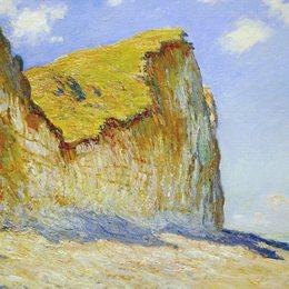 克劳德·莫奈(Claude Monet)高清作品:Cliffs near Pourville