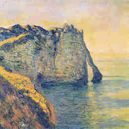 克劳德·莫奈(Claude Monet)高清作品:Cliffs of the Porte dAval