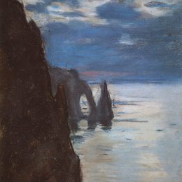 克劳德·莫奈(Claude Monet)高清作品:Etretat, the Needle Rock and Porte dAval