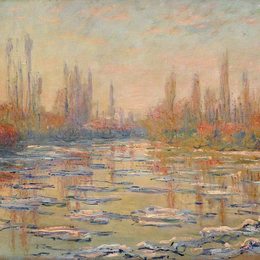 《塞纳河02号浮冰》克劳德·莫奈(Claude Monet)高清作品欣赏