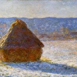 《早晨的堆积，中岛幸惠效应》克劳德·莫奈(Claude Monet)高清作品欣赏