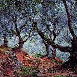 克劳德·莫奈(Claude Monet)高清作品:Grove of Olive Trees in Bordighera