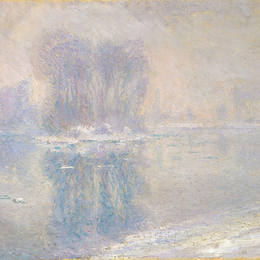 克劳德·莫奈(Claude Monet)高清作品:Ice on the Siene at Bennecourt