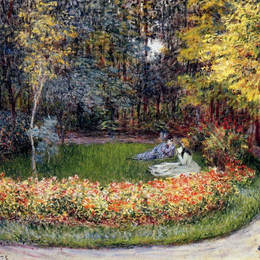 《在花园里》克劳德·莫奈(Claude Monet)高清作品欣赏