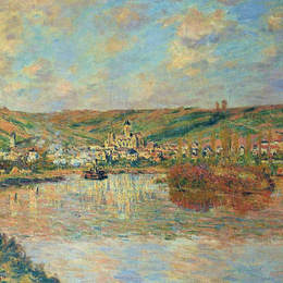 克劳德·莫奈(Claude Monet)高清作品:Late Afternoon in Vetheuil