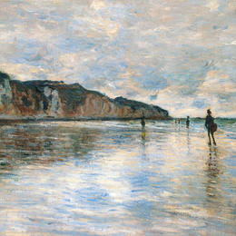 克劳德·莫奈(Claude Monet)高清作品:Low Tide at Pourville