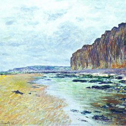 克劳德·莫奈(Claude Monet)高清作品:Low Tide at Varengeville 02