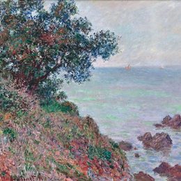 克劳德·莫奈(Claude Monet)高清作品:Mediteranian Coast, Grey Day