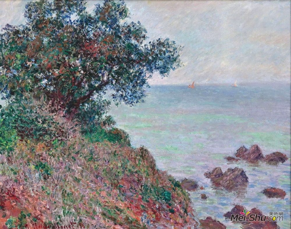 克勞德莫奈claudemonet高清作品mediteraniancoastgreyday