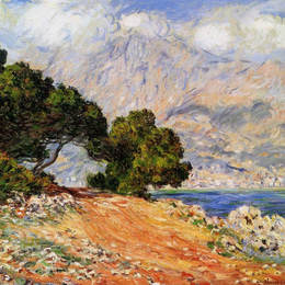 克劳德·莫奈(Claude Monet)高清作品:Meton Seen from Cap Martin