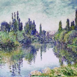 克劳德·莫奈(Claude Monet)高清作品:Morning on the Seine, near Vetheuil