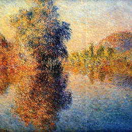 《塞纳河上的早晨》克劳德·莫奈(Claude Monet)高清作品欣赏