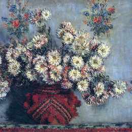 《菊花》克劳德·莫奈(Claude Monet)高清作品欣赏