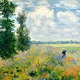 《阿让特伊罂粟场》克劳德·莫奈(Claude Monet)高清作品欣赏