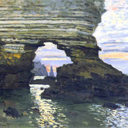 克劳德·莫奈(Claude Monet)高清作品:Port d `Amount Etretat