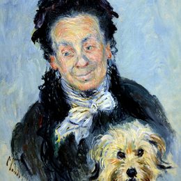 克劳德·莫奈(Claude Monet)高清作品:Portrait of Eugenie Graff (Madame Paul)