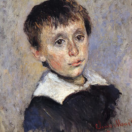 《让·莫奈的肖像》克劳德·莫奈(Claude Monet)高清作品欣赏