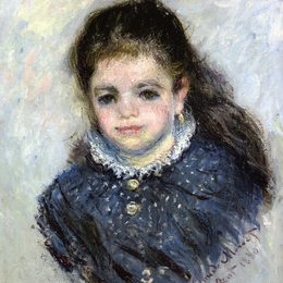 克劳德·莫奈(Claude Monet)高清作品:Portrait of Jeanne Serveau