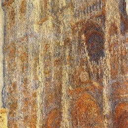 《中午去鲁昂大教堂》克劳德·莫奈(Claude Monet)高清作品欣赏