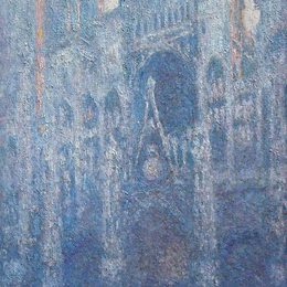 《鲁昂大教堂，清澈的节》克劳德·莫奈(Claude Monet)高清作品欣赏