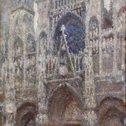 《鲁昂大教堂，灰色的天气》克劳德·莫奈(Claude Monet)高清作品欣赏
