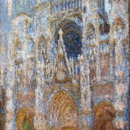 《鲁昂大教堂，蓝色魔法》克劳德·莫奈(Claude Monet)高清作品欣赏