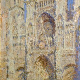 《鲁昂大教堂，太阳之门》克劳德·莫奈(Claude Monet)高清作品欣赏