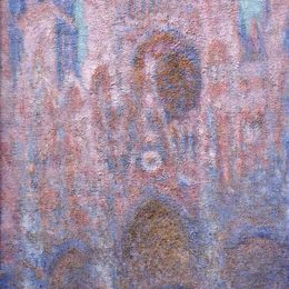 《鲁昂大教堂，灰色和玫瑰交响曲》克劳德·莫奈(Claude Monet)高清作品欣赏