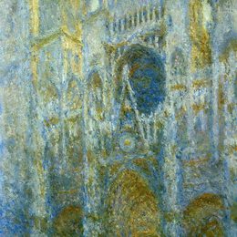 《鲁昂大教堂，西立面，中午》克劳德·莫奈(Claude Monet)高清作品欣赏