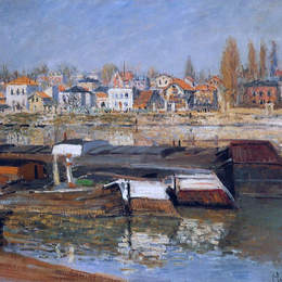 克劳德·莫奈(Claude Monet)高清作品:Seine at Asnieres