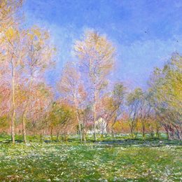 《吉维尼的春天》克劳德·莫奈(Claude Monet)高清作品欣赏