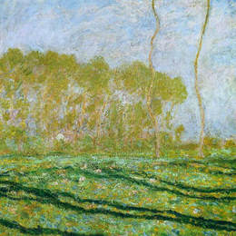 《吉维尼春季景观》克劳德·莫奈(Claude Monet)高清作品欣赏