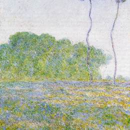《春天。吉维尼的草甸》克劳德·莫奈(Claude Monet)高清作品欣赏