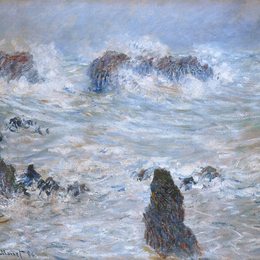 克劳德·莫奈(Claude Monet)高清作品:Storm, off the Coast of Belle-Ile