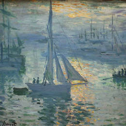 《日出海》克劳德·莫奈(Claude Monet)高清作品欣赏