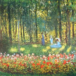 《花园里的艺术家之家》克劳德·莫奈(Claude Monet)高清作品欣赏