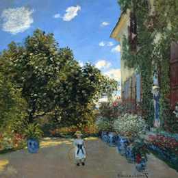 《阿让特伊的艺术家之家》克劳德·莫奈(Claude Monet)高清作品欣赏