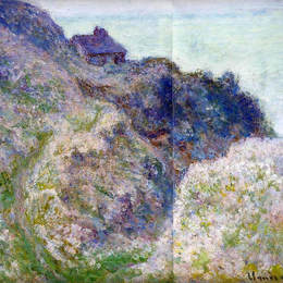 克劳德·莫奈(Claude Monet)高清作品:The Coastguard Cabin at Varengeville