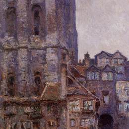 克劳德·莫奈(Claude Monet)高清作品:The Cour dAlbane, Grey Weather